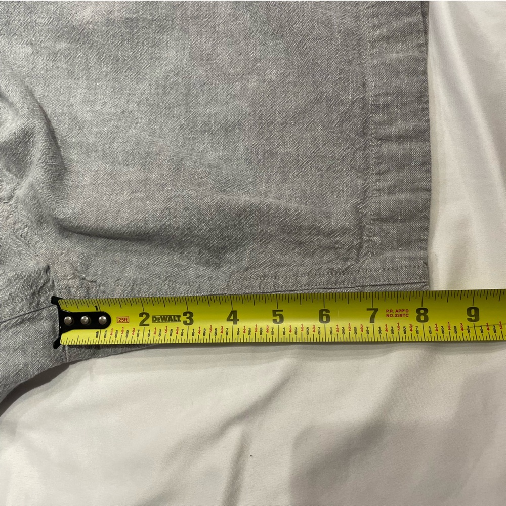 J.Crew Mens Linen Cotton Blend Gray Shorts Size 34 Inseam 8in Summer Lightweight - Picture 15 of 16